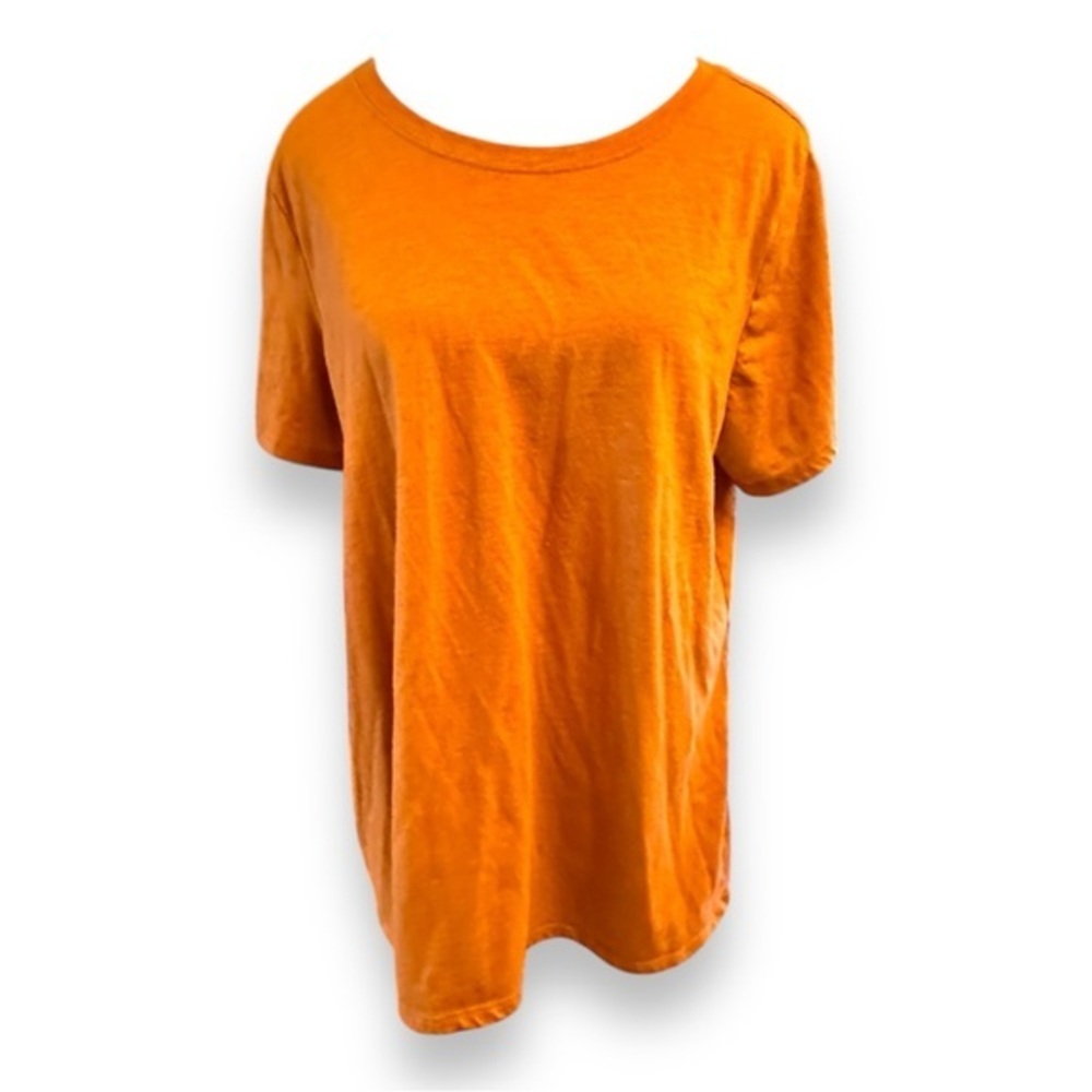Women’s torrid 1 Brown Orange Everyday Signature Jersey Crew Neck Tee 14 16 1X